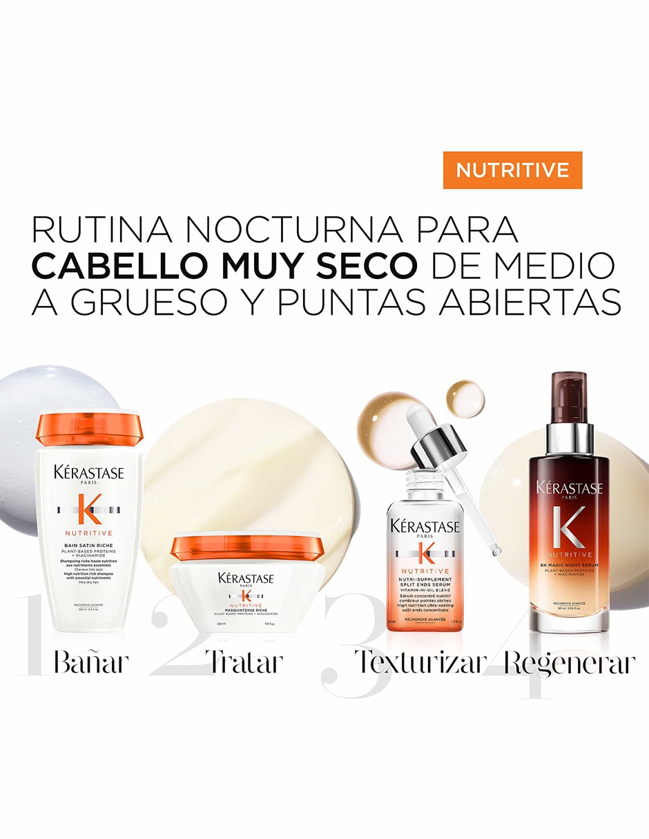 Shampoo para cabello Bain Satin Riche Nutritive 250 ml 5