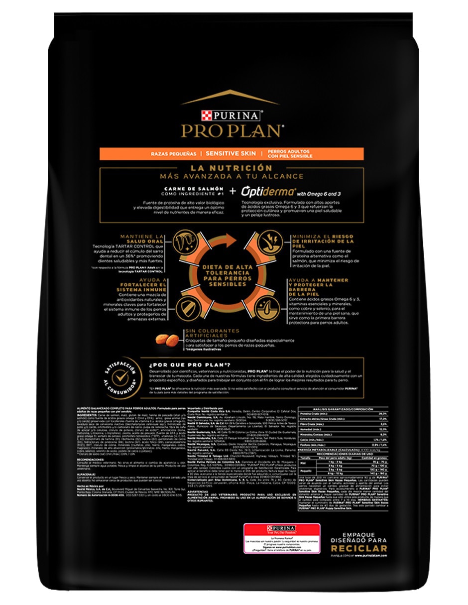 Croqueta de salmón para perro etapa adulto raza pequeña contenido 7.5 kg