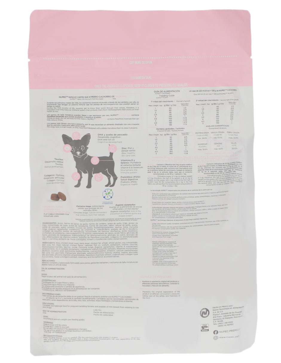 Croqueta Nupec de cordero para perro etapa cachorro miniatura 2