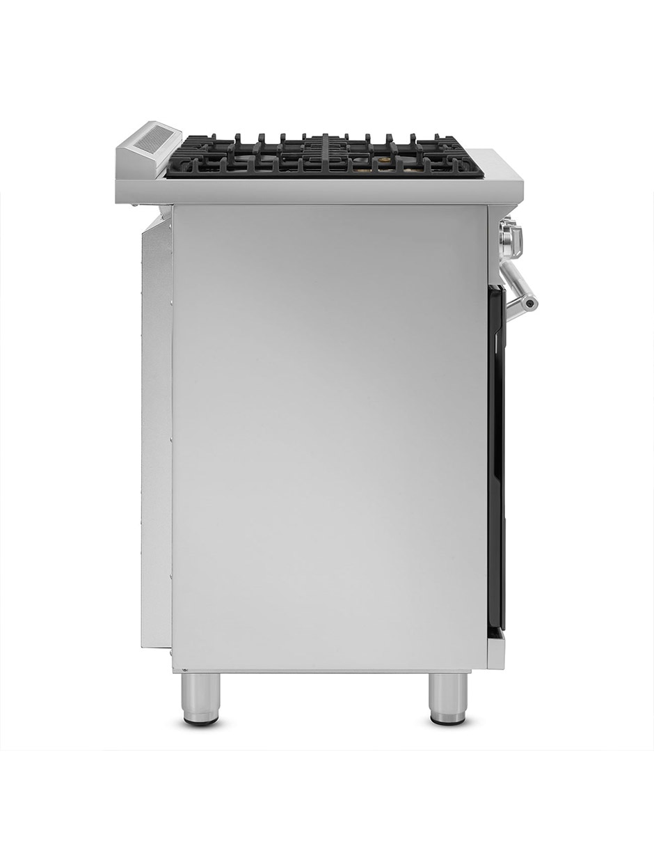 Estufa de piso a Gas natural/lp Smeg Professional 76 cm SPR30UGGX de 4 quemadores