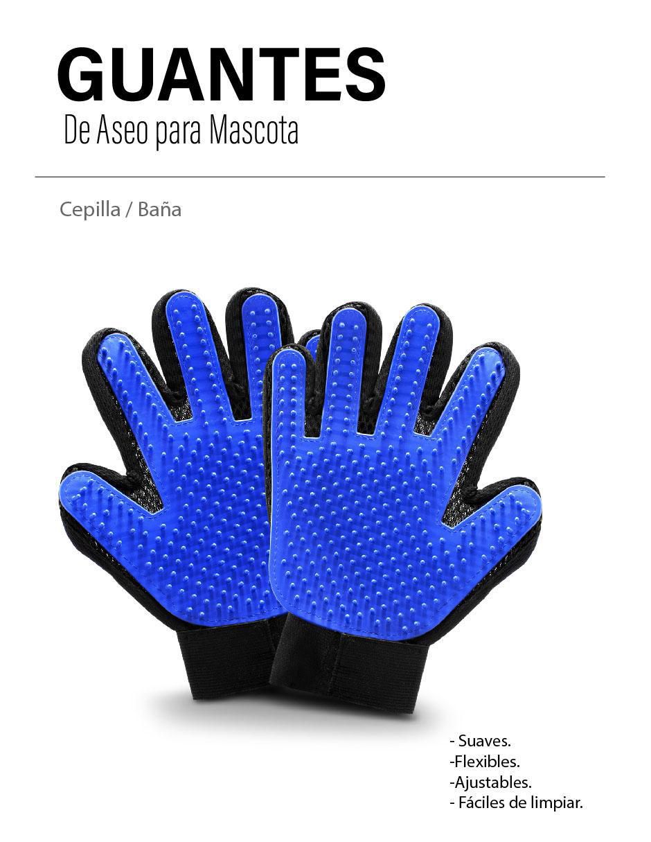 Guante limpiador Idea Nuova de silicón para mascota