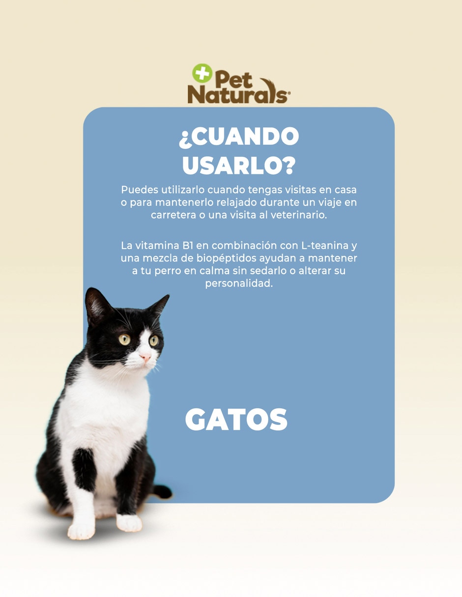 Calmante para mascota para gato contenido 31.5 g 3