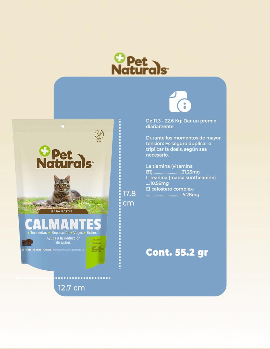 Calmante para mascota para gato contenido 31.5 g 6