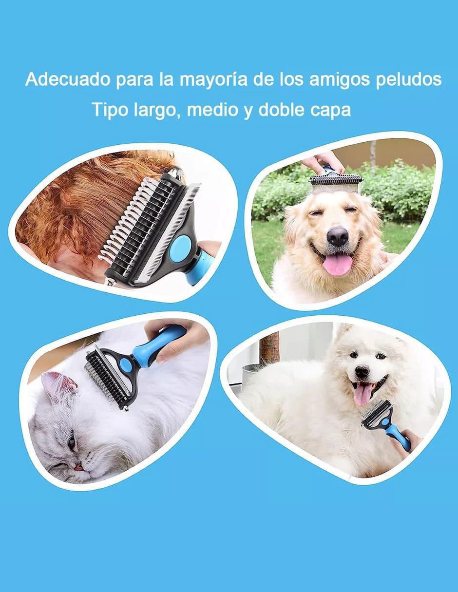 Cepillo de acero inoxidable para mascota