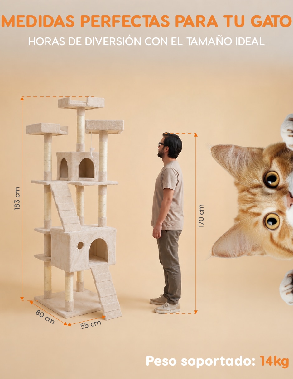 Mueble rascador para gato 10