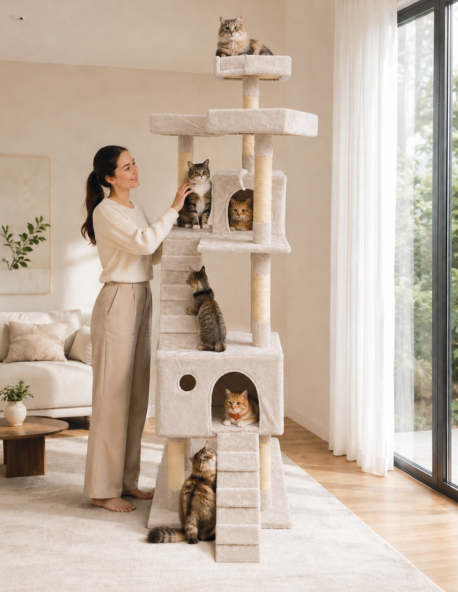 Mueble rascador para gato 6