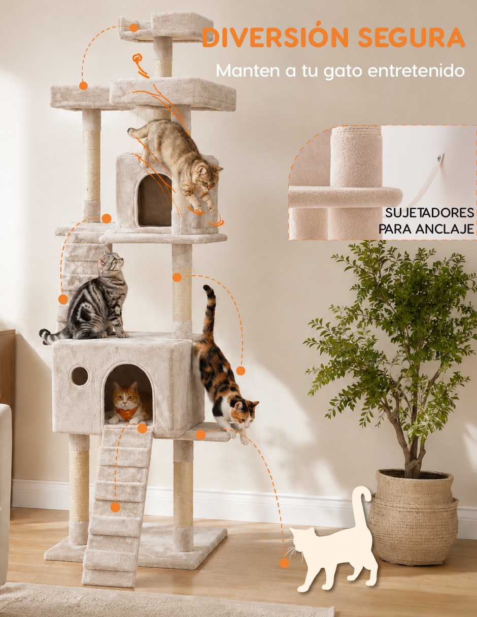 Mueble rascador para gato 8