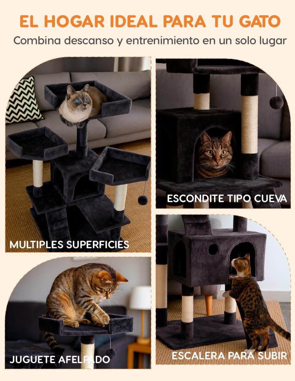 Mueble rascador para gato Poli Pets