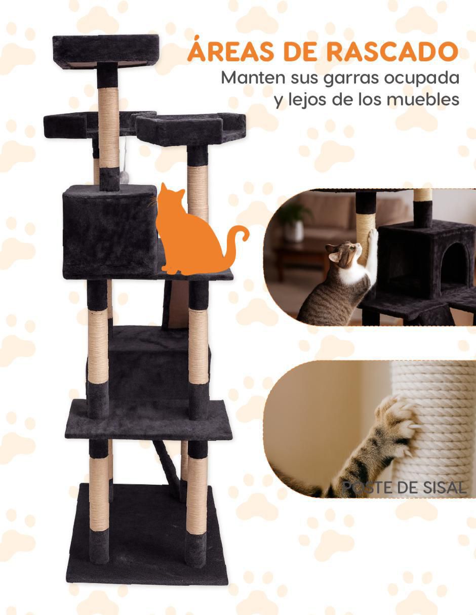 Mueble rascador para gato Poli Pets