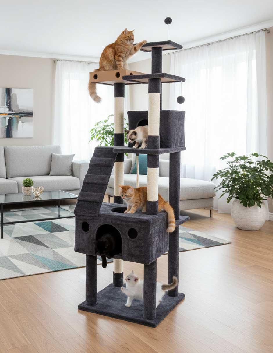 Mueble rascador para gato poli pets