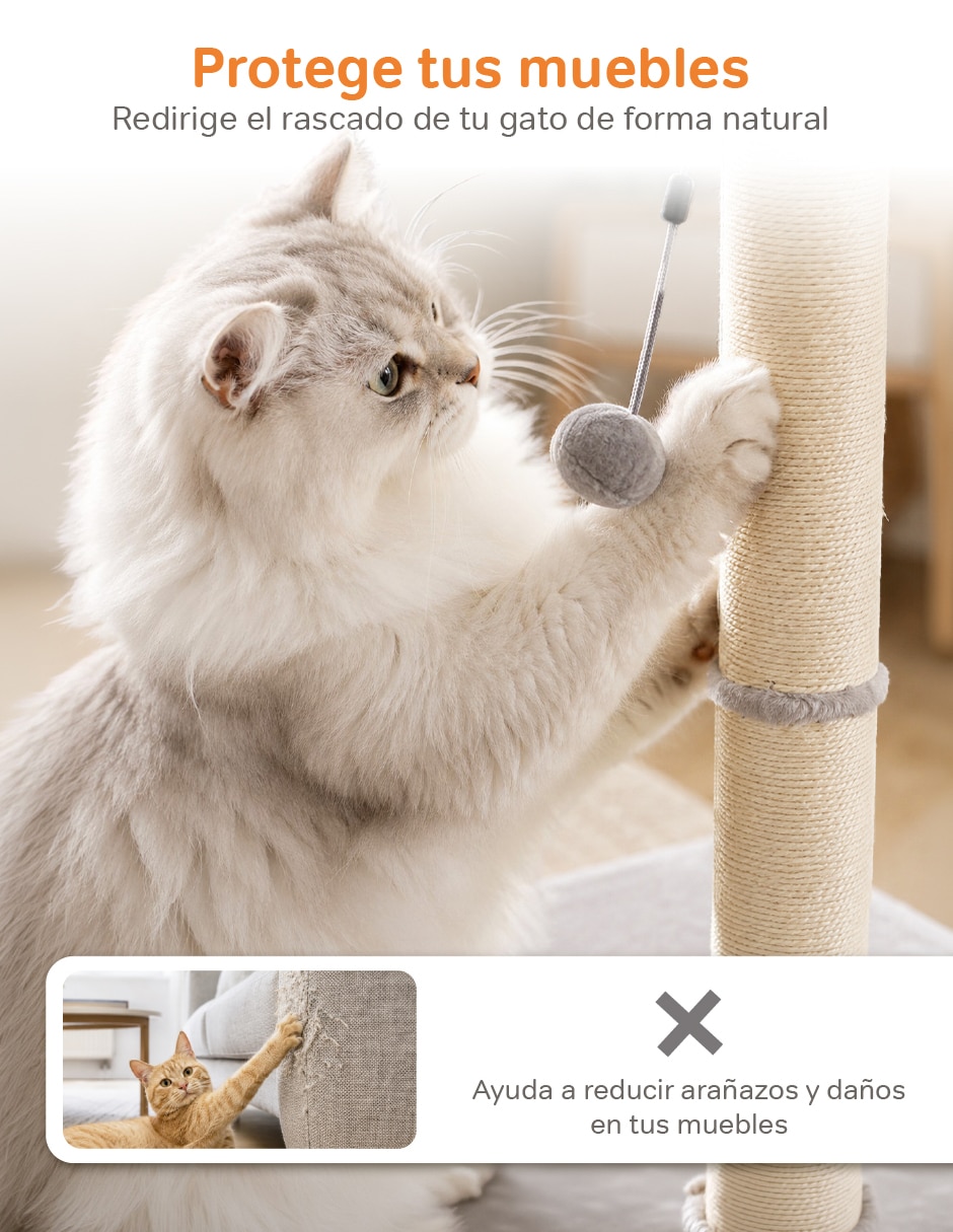 Mueble rascador para gato