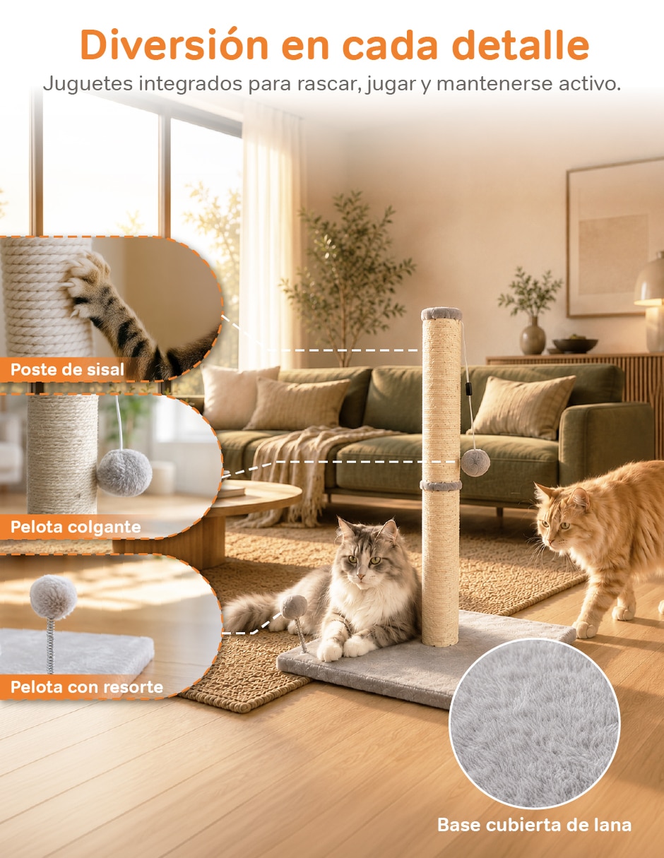 Mueble rascador para gato 6