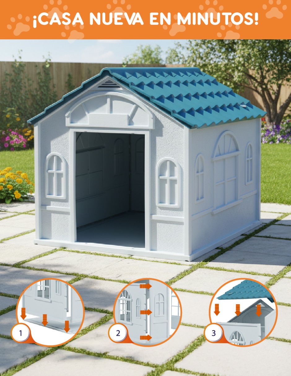 Casa para perro poli pets