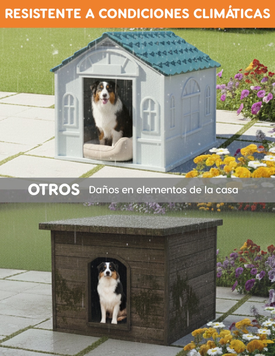 Casa para perro poli pets