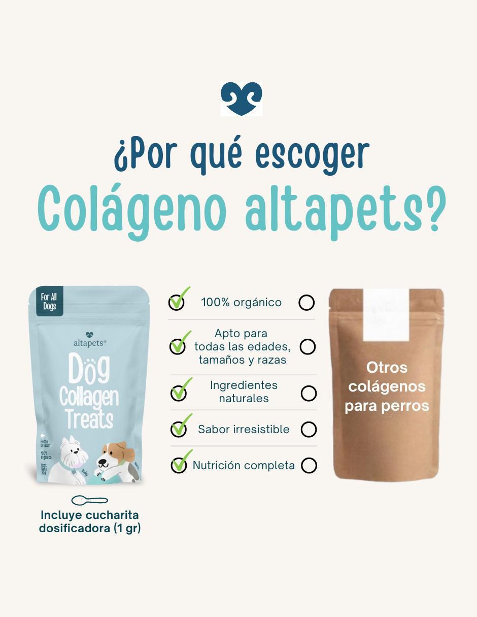 Colágeno para mascotas para perro