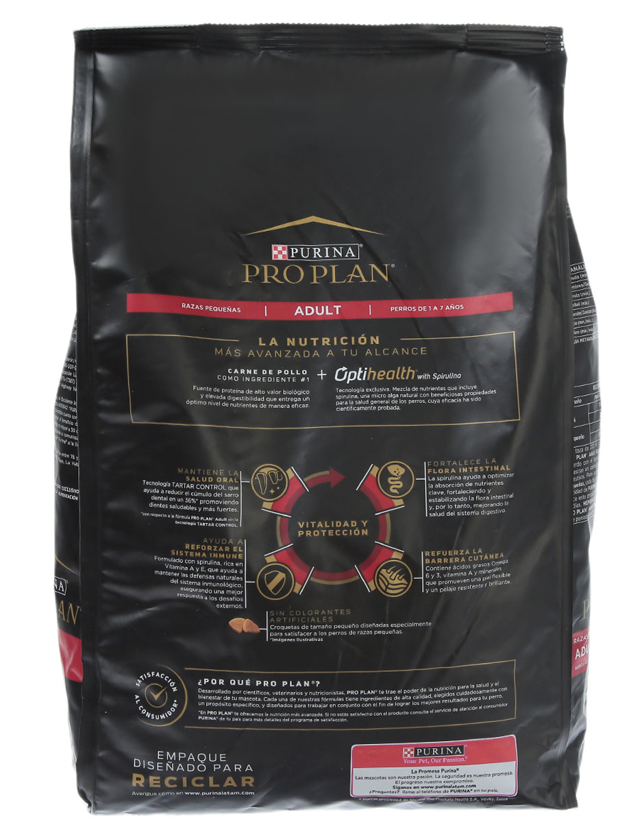 Croqueta de pollo para perro etapa adulto raza pequeña contenido 3 kg 2