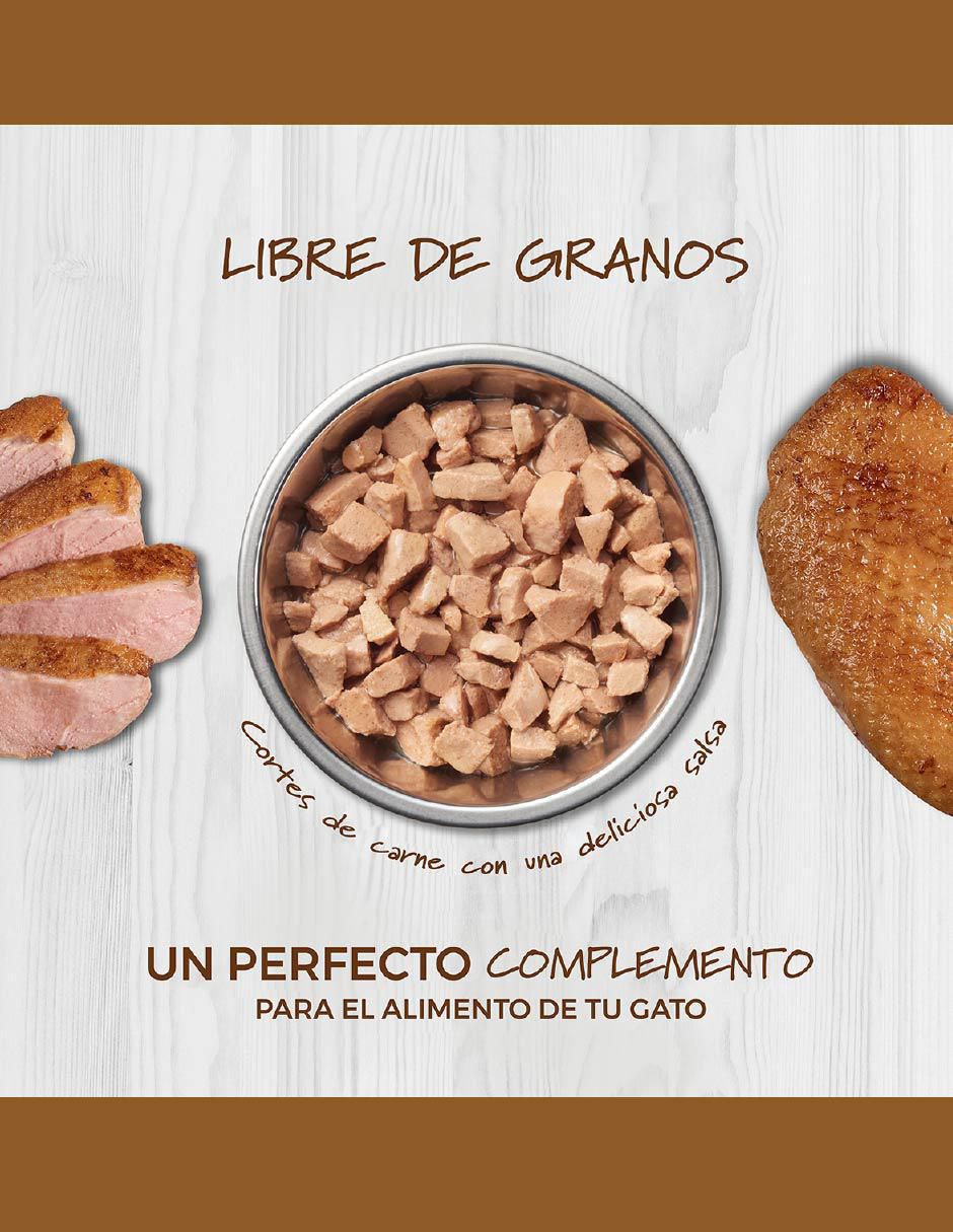 Alimento húmedo de carne para gato todas las etapas contenido individual 85 g 3