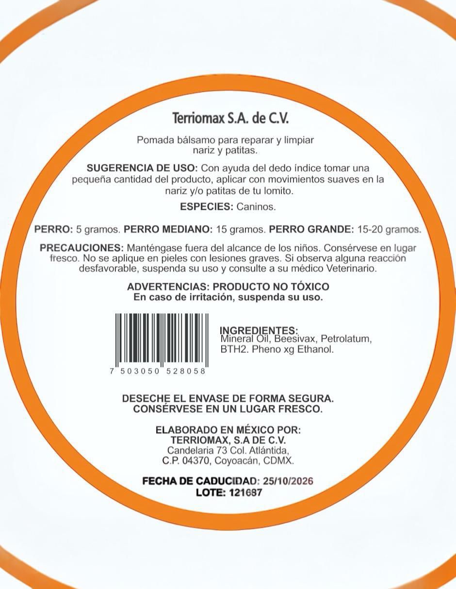 Crema Petmax para perro