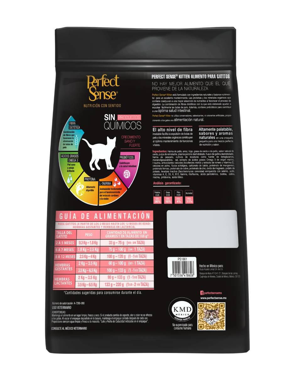 Croqueta de pollo para gato etapa cachorro contenido 1.5 kg