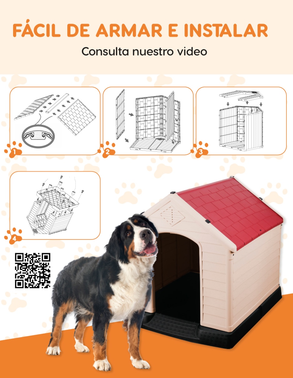Casa para perro poli pets