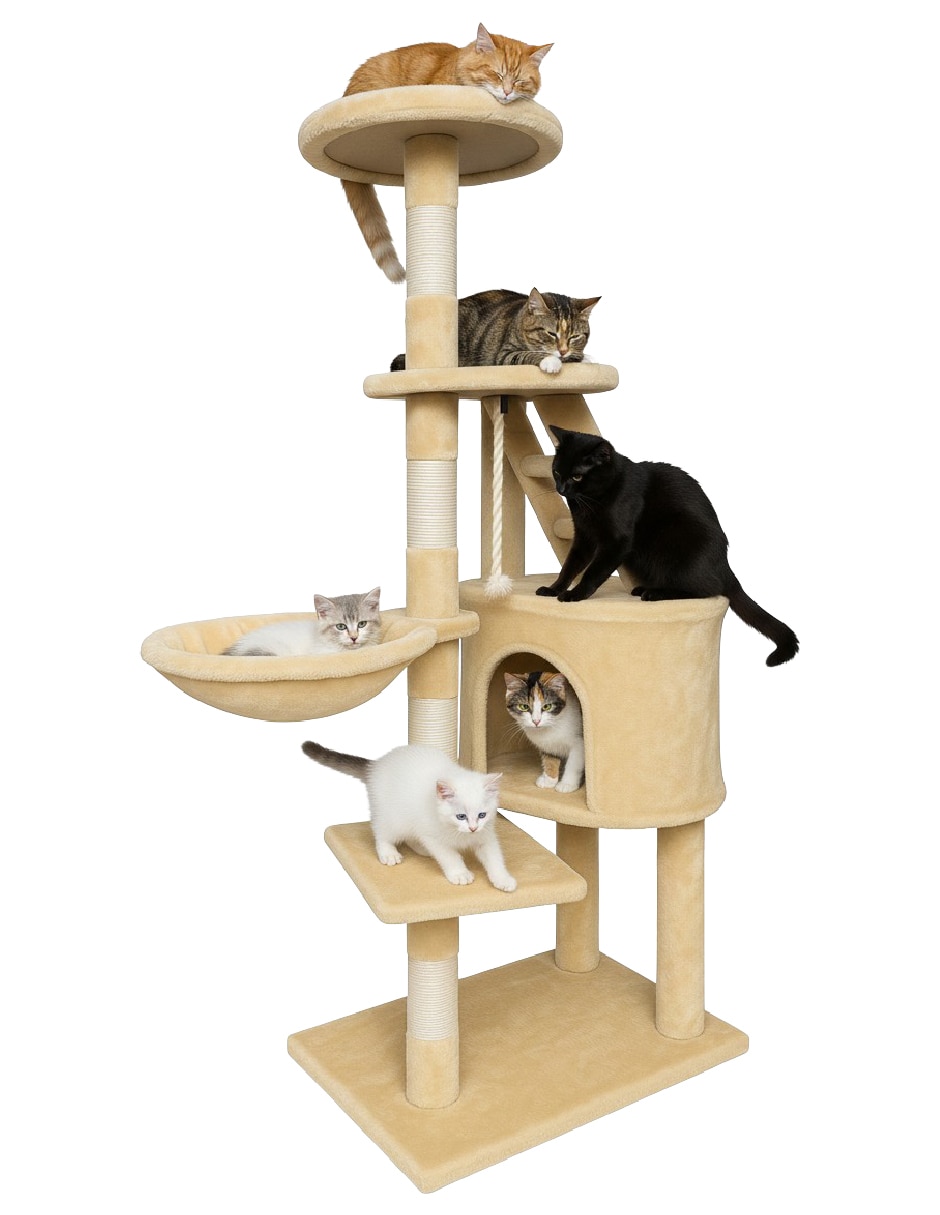Rascador para gato poli pets