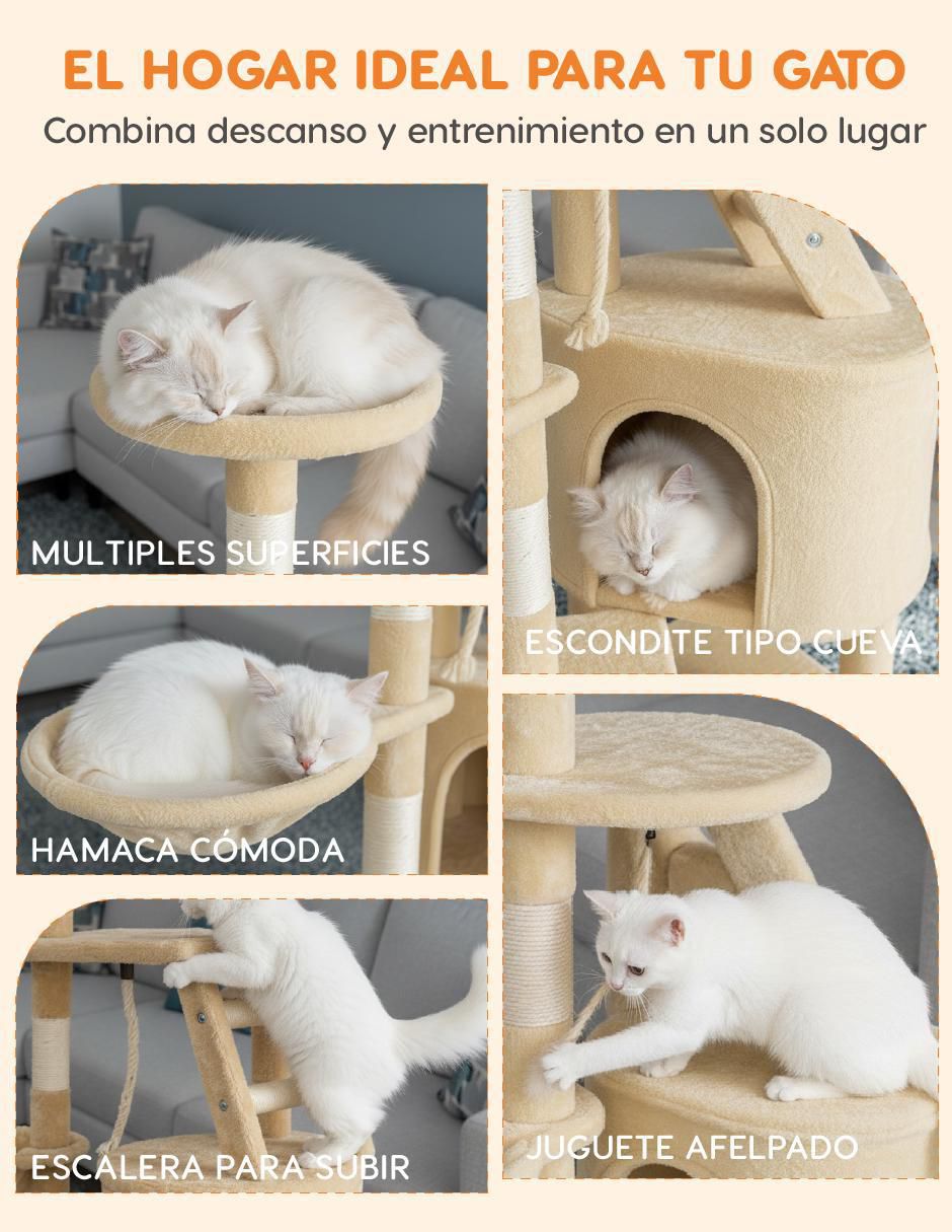 Rascador para gato poli pets