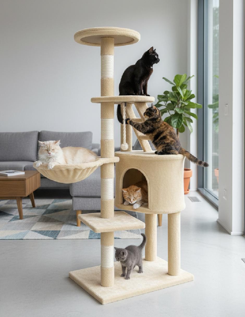 Rascador para gato poli pets