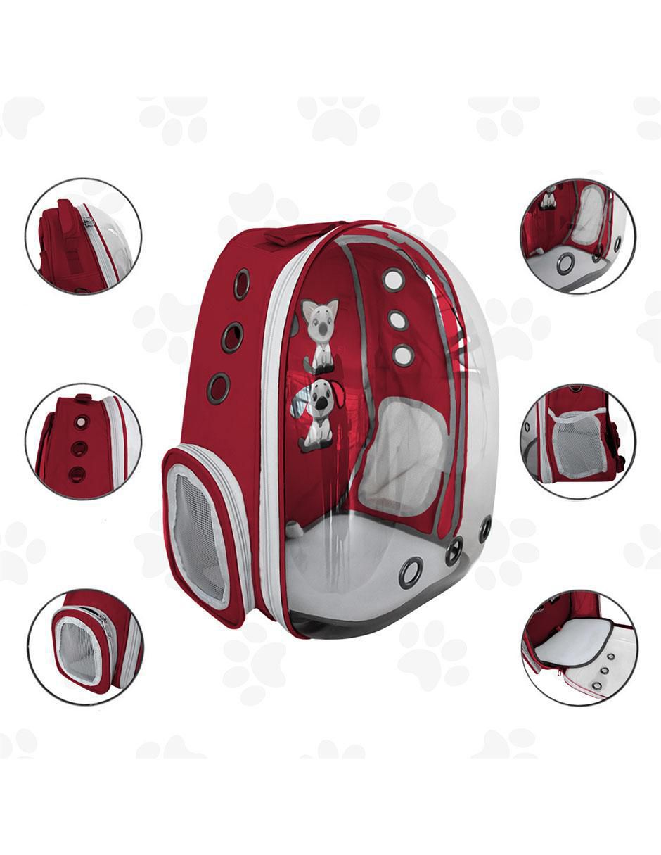 Mochila para mascota perro y gato poliéster 4