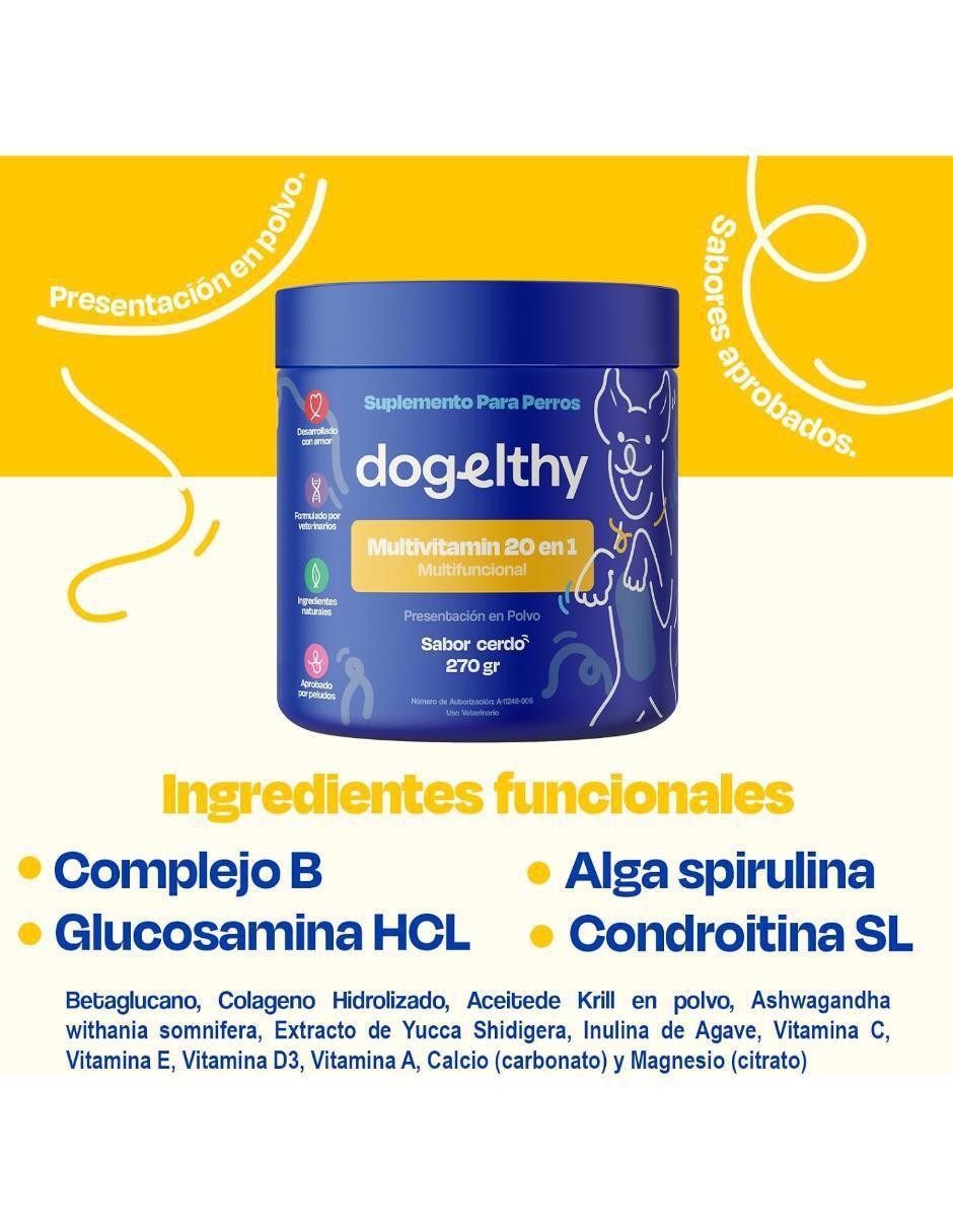 Suplemento alimenticio para mascota Dogelthy
