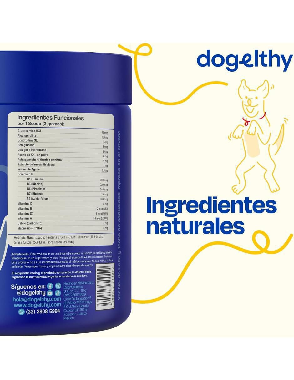 Suplemento alimenticio para mascota Dogelthy