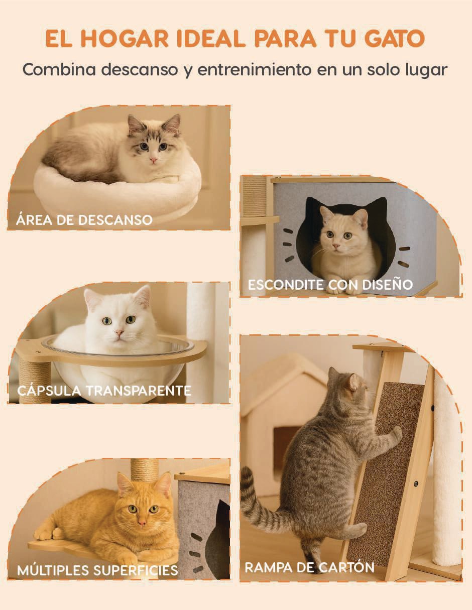 Mueble rascador para gato 6