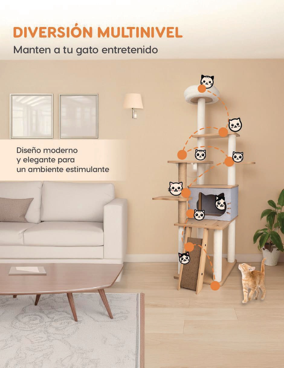 Mueble rascador para gato