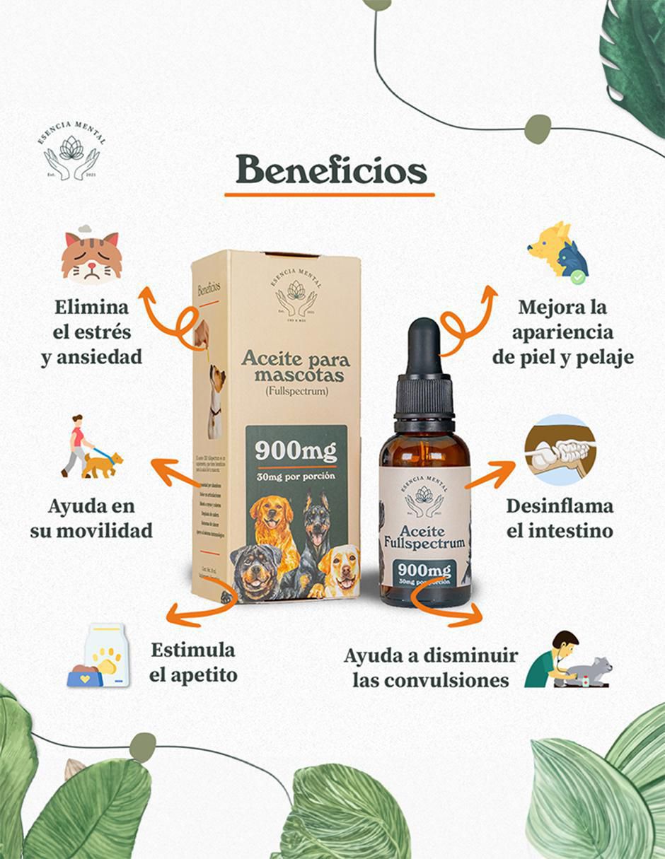 Aceite comestible para mascota perro y gato