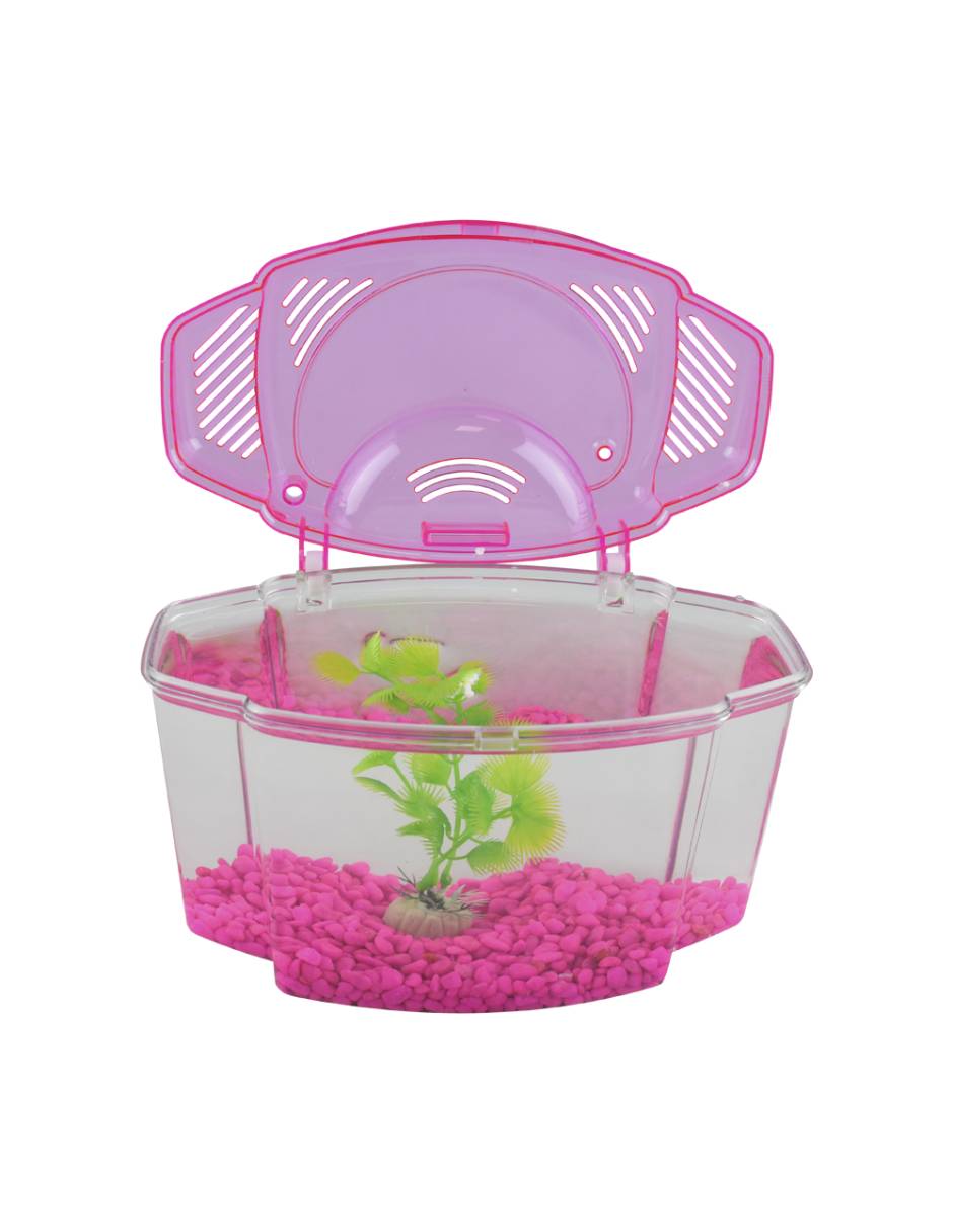 Pecera de plástico 1.8 litros 6