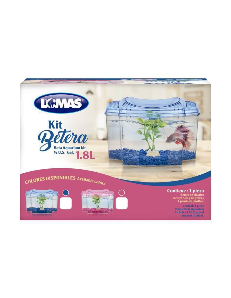Pecera de plástico 1.8 litros 7