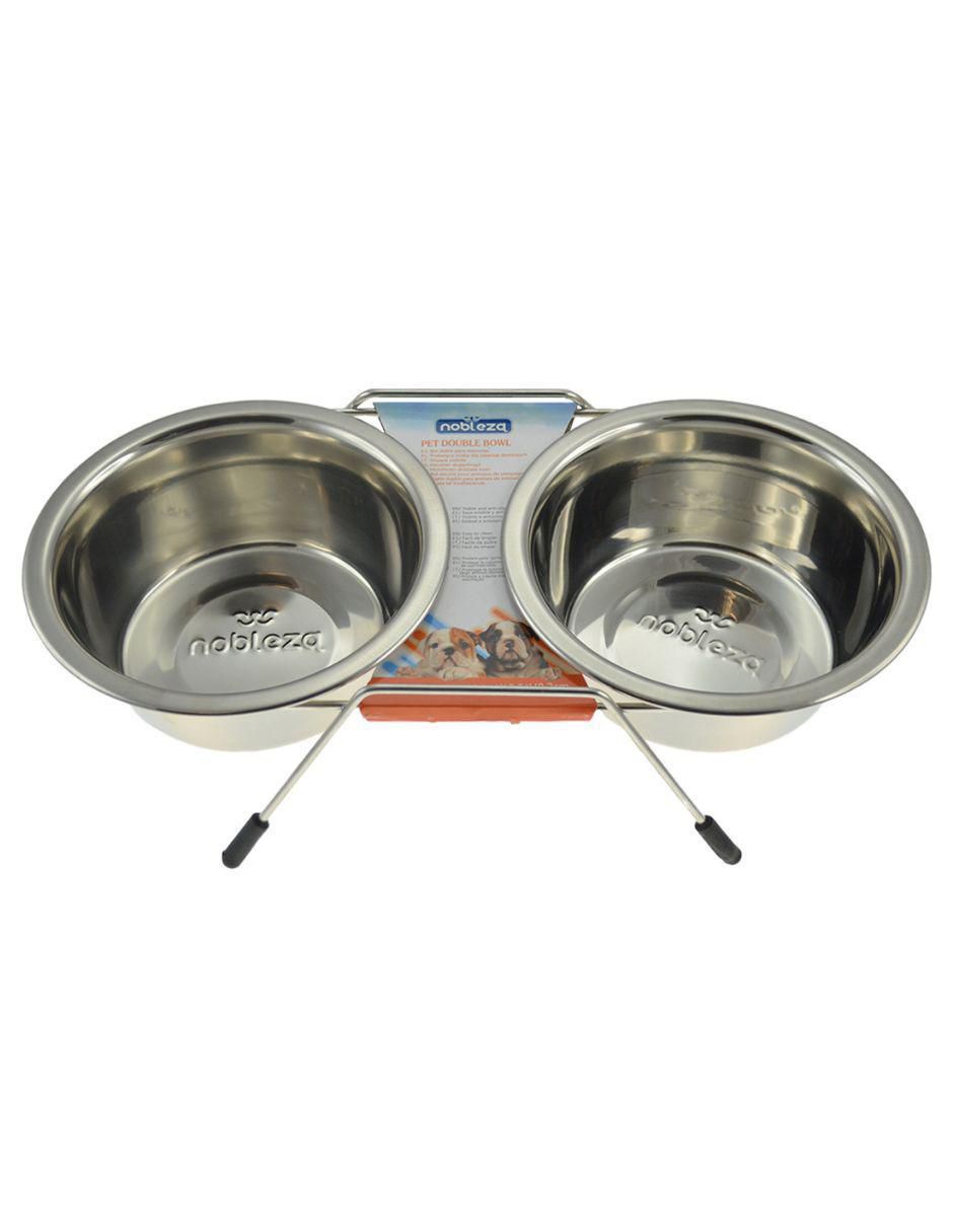 Plato doble para mascota 4
