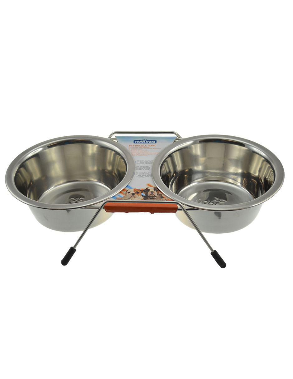 Plato doble para mascota 3