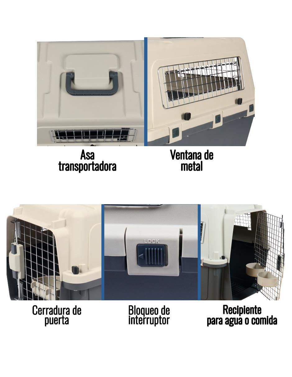 Transportadora "para" perro "de" plástico 5
