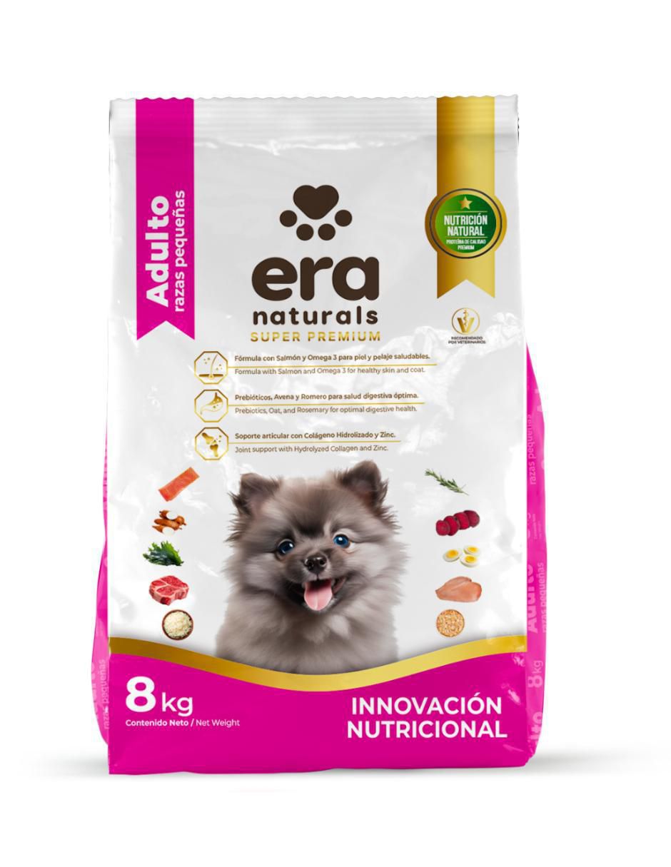 Croqueta de carne con arroz para perro raza pequeña etapa adulto contenido 8 kg