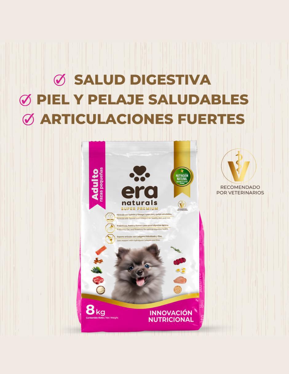 Croqueta de carne con arroz para perro raza pequeña etapa adulto contenido 8 kg