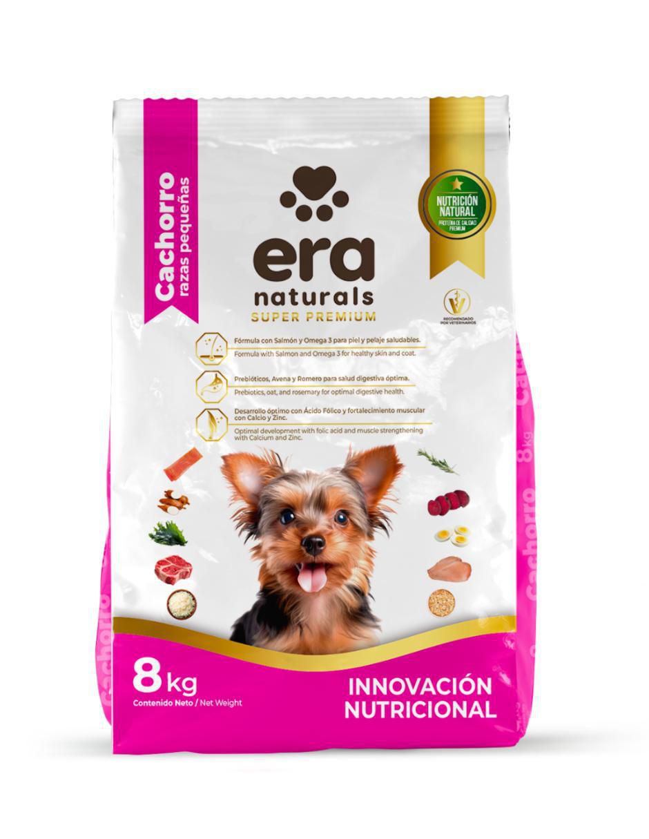 Croqueta de pollo para perro raza pequeña etapa cachorro contenido 8 kg