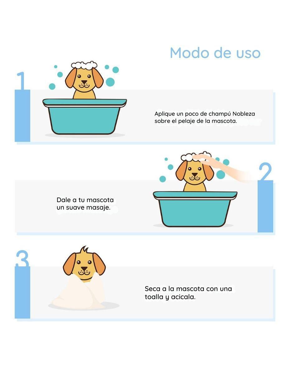 Set espuma baño en seco Nobleza para perro