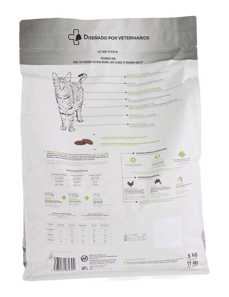 Croqueta de sabor carne de pollo para gato adulto 5 kg