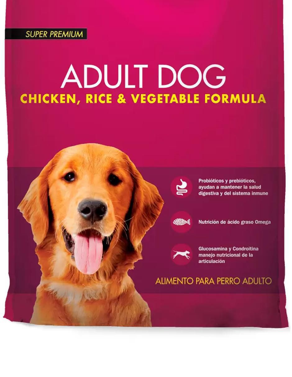 Croqueta de pollo para perro etapa adulto contenido individual 18 kg 2