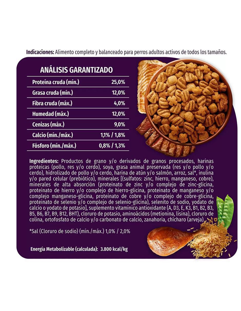 Croqueta de pollo para perro etapa adulto contenido individual 18 kg 4