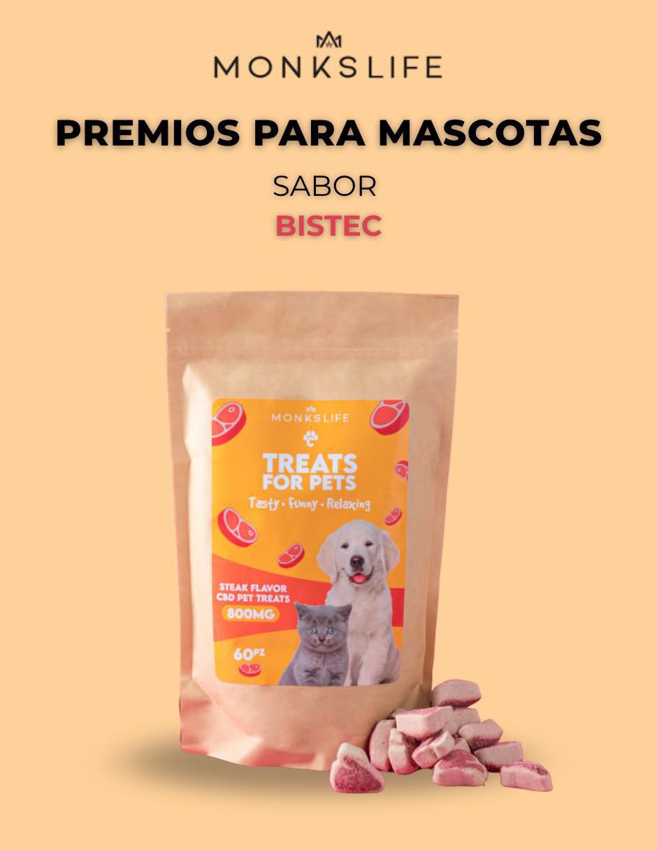 Calmante para mascota de res para perro y gato contenido 60 piezas