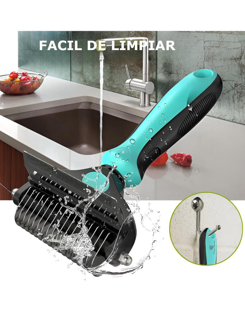 Rastrillo de acero inoxidable para perro y gato 4