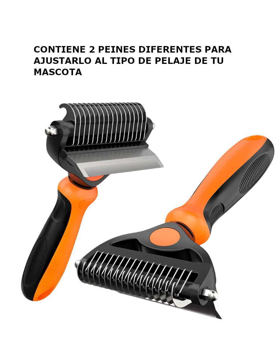Rastrillo de acero inoxidable para perro y gato 2