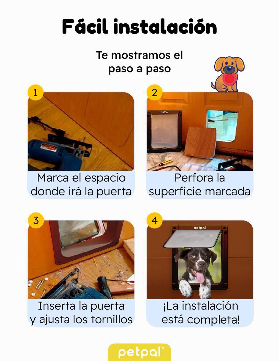 Puerta de seguridad de plástico para mascota 5