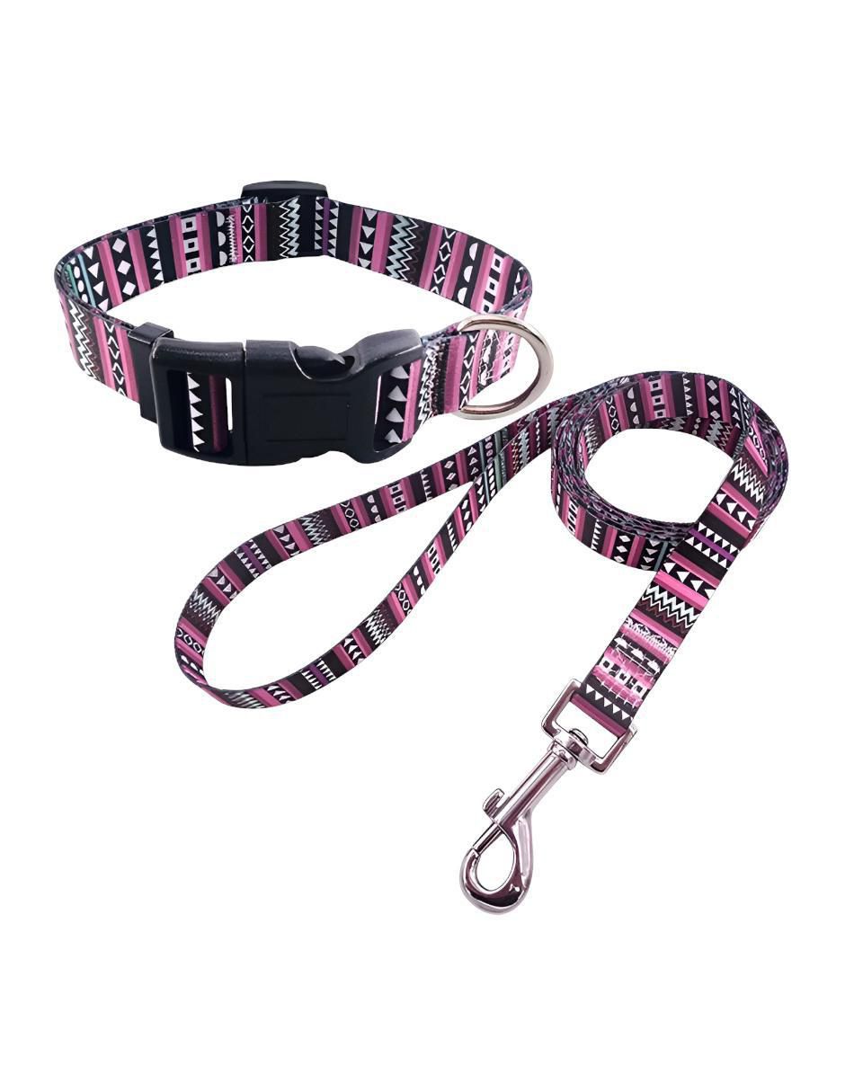 Correa y collar Xtellar de nylon para perro y gato